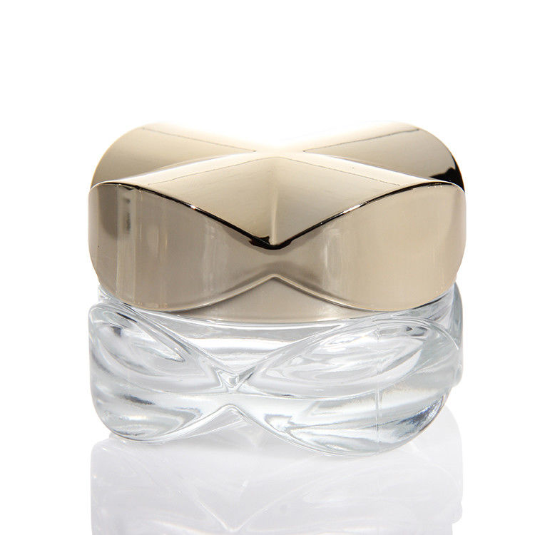Bouteilles de crème de verre emballage cosmétique vide 15 ml 20 ml 30 ml 50 ml Amber Clear Glass Crème pour le corps et la peau Bouteille de crème