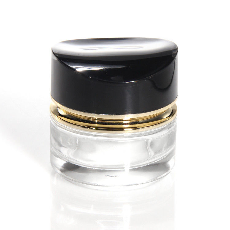 Bouteille de crème de verre de luxe 50g 30ml Bouteille de crème de verre vide pour peau Bouteille cosmétique avec couvercle