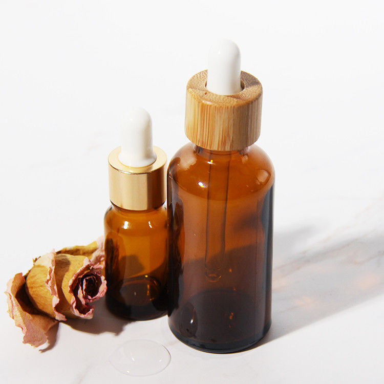 Huile essentielle 15 ml 30 ml 60 ml Bouteille gouttelette en verre vide revêtue d' or UV