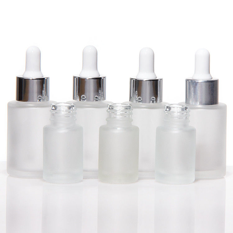 5 ml 10 ml 15 ml 20 ml 30 ml 50 ml 100 ml Gouttelier en verre cosmétique clair avec huile essentielle