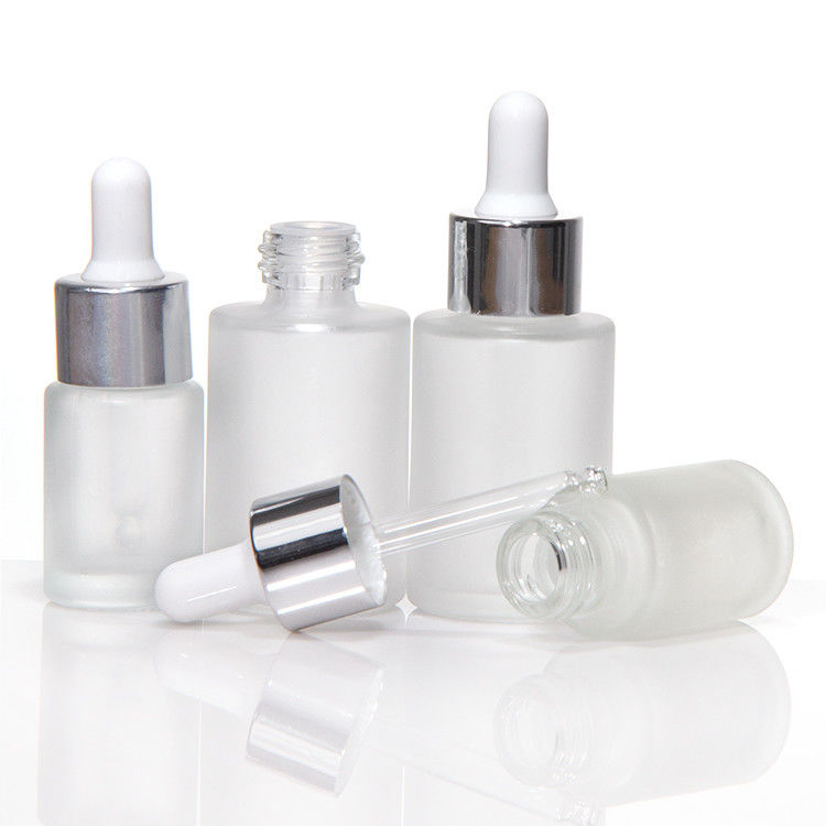 5 ml 10 ml 15 ml 20 ml 30 ml 50 ml 100 ml Gouttelier en verre cosmétique clair avec huile essentielle