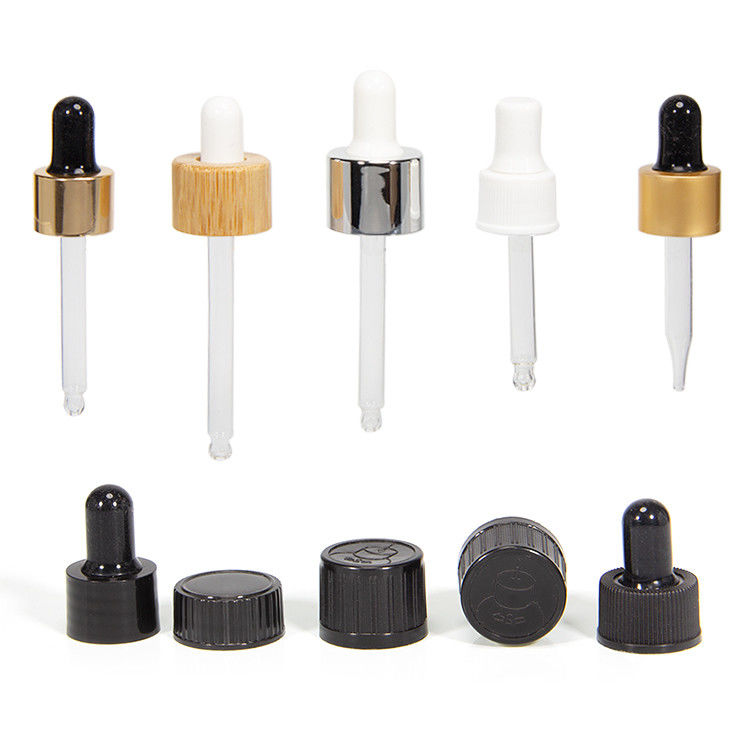 5 ml 10 ml 15 ml 20 ml 30 ml 50 ml 100 ml Gouttelier en verre cosmétique clair avec huile essentielle