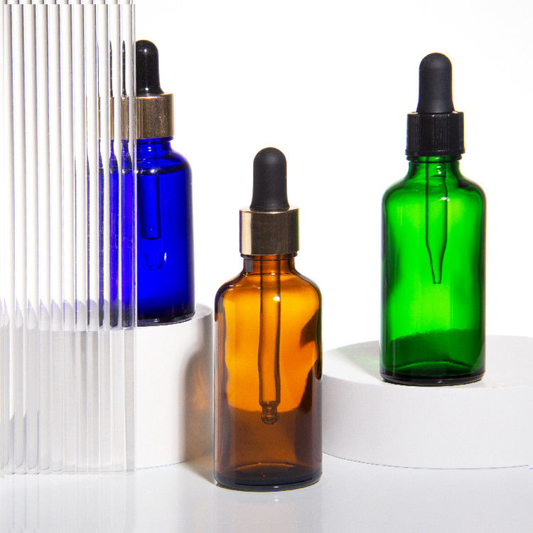 10 ml d' huile essentielle ambrée matte glacée bouteille en verre et bouteille d' huile essentielle en verre avec gouttière