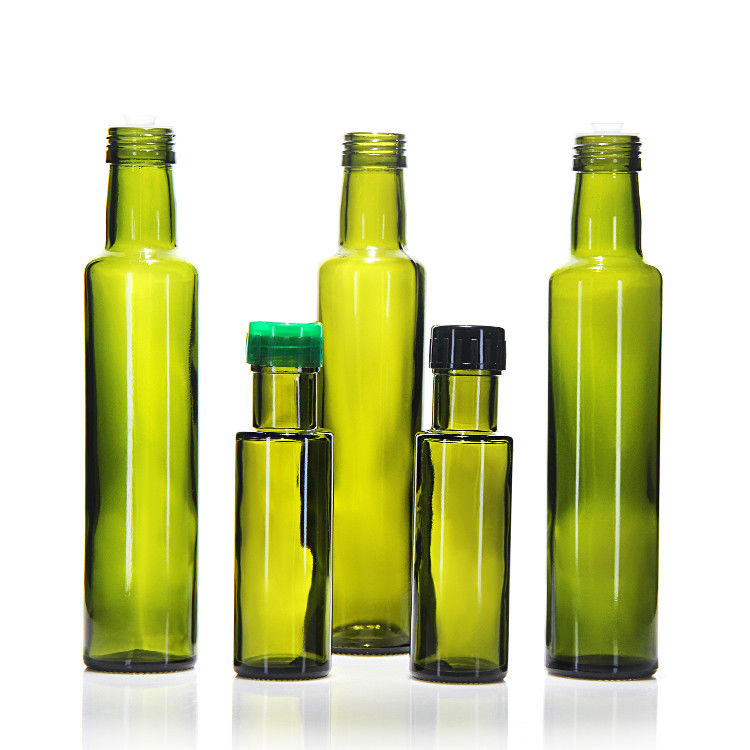 500 ml 750 ml Bouteilles de verre plates carrées d' huile d' olive avec bouchon de liège ou de vis