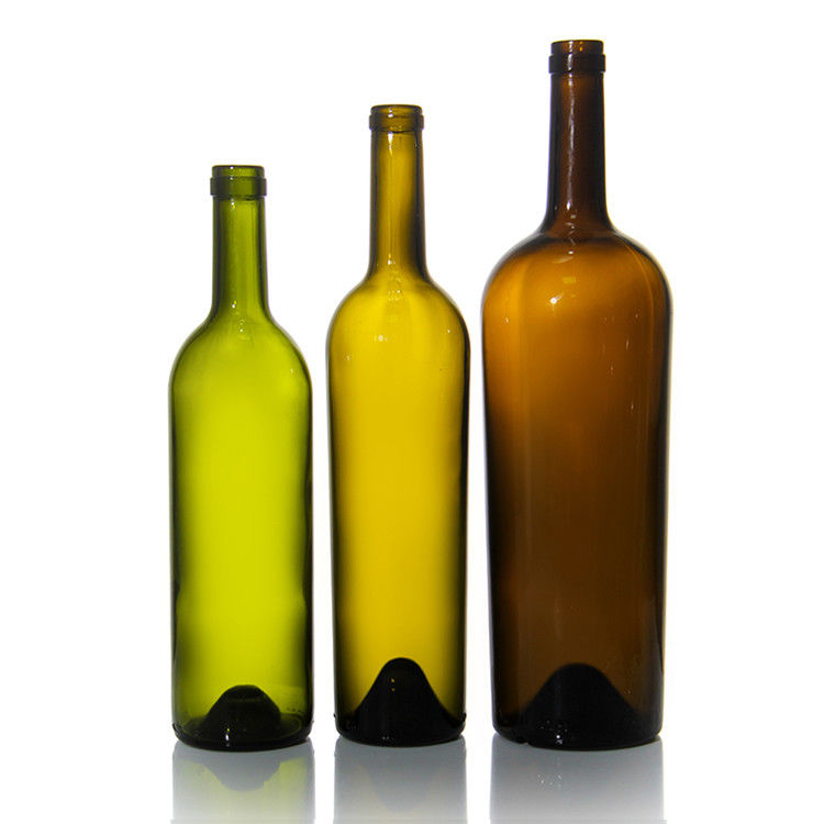 Étiquette personnalisée 500 Ml 750 Ml glacé bouteilles de vin rondes noires claires pour mariage