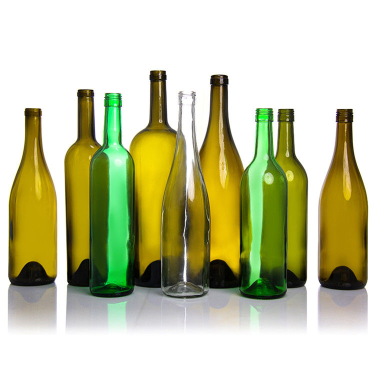Étiquette personnalisée 500 Ml 750 Ml glacé bouteilles de vin rondes noires claires pour mariage