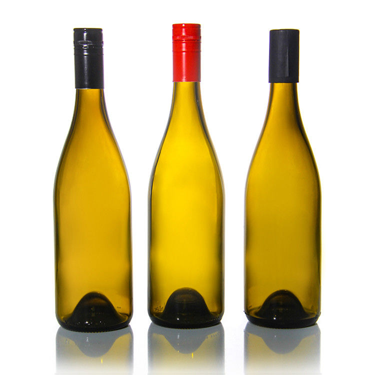 Étiquette personnalisée 500 Ml 750 Ml glacé bouteilles de vin rondes noires claires pour mariage