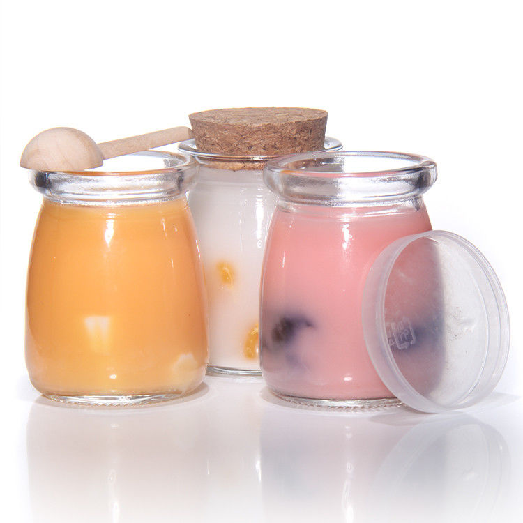 5 oz 8 oz 200 ml Petit artisanat bouteille de biscuits cuites à la pâte Dye Bouteilles de biscuits cuites à la pâte avec un couvercle en fer