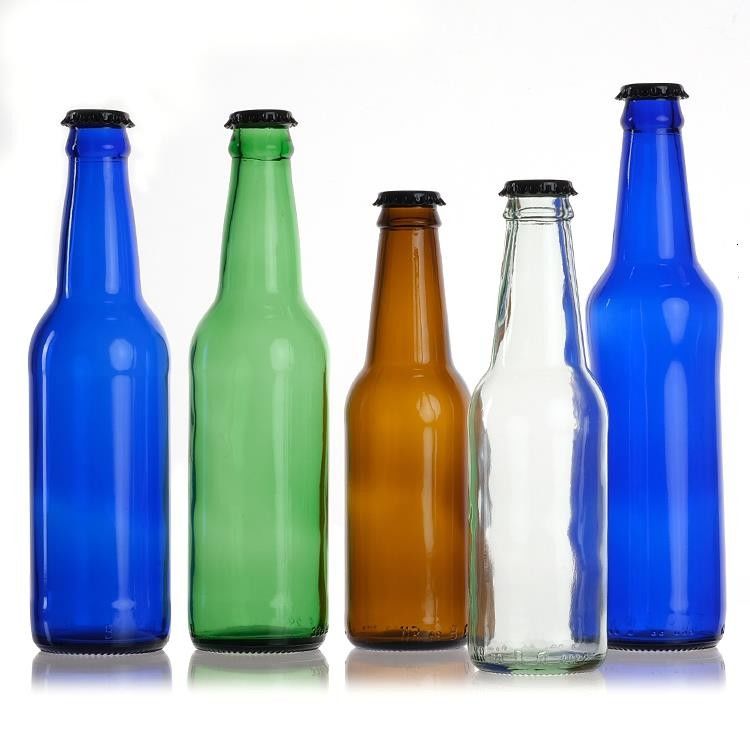 Ventes en gros de bouteilles vides 330ml 33cl 12oz de soude ou de jus de bière claire avec couvercle