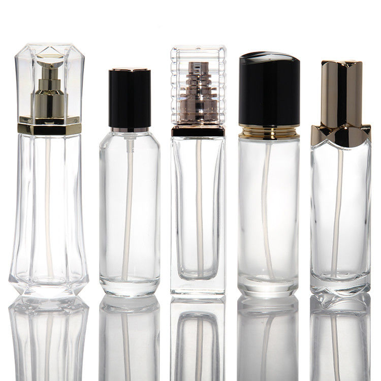 Bouteille de pompe de presse de voyage bouteilles de lotion essentielle crème récipient cosmétique verre récipients cosmétiques vides