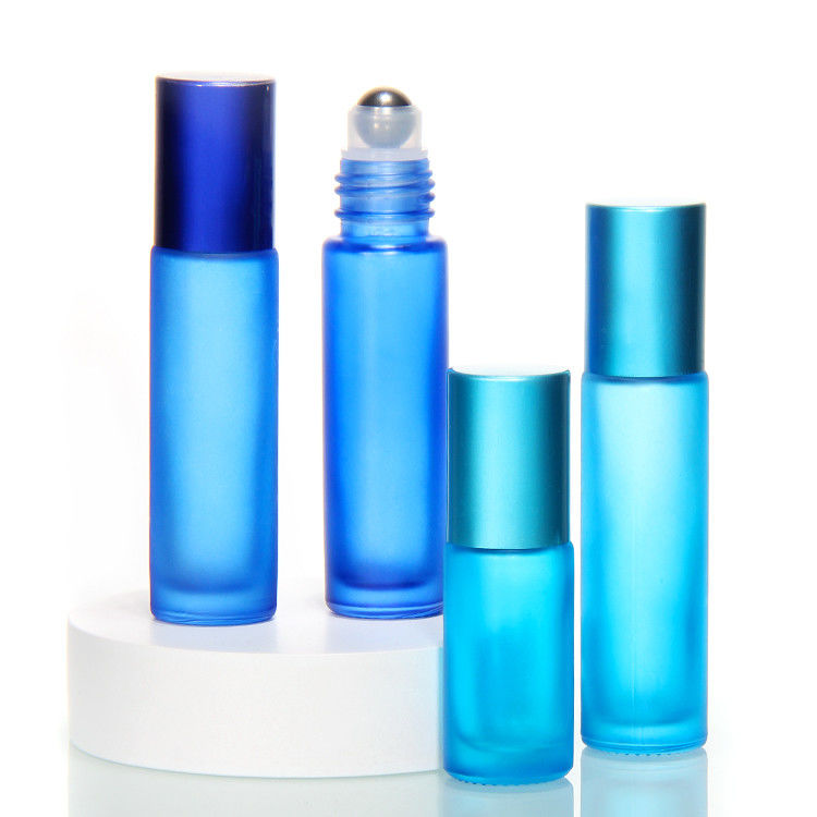 Bouteille de parfum en verre 5 ml 10 ml 15 ml avec boule en acier inoxydable