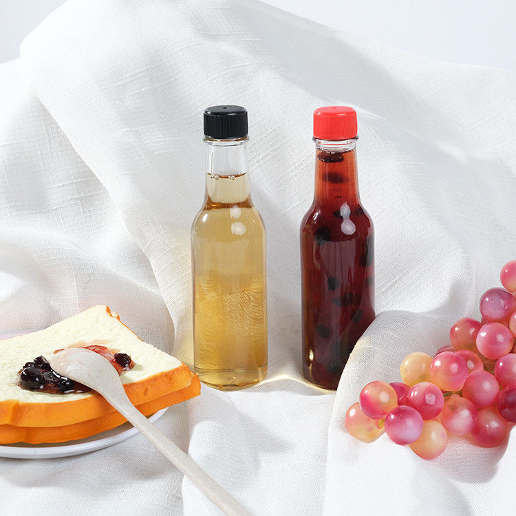 Bouteilles en verre de 250 ml de sauce chaude Bouteille de stockage de sauce avec bouchon étanche