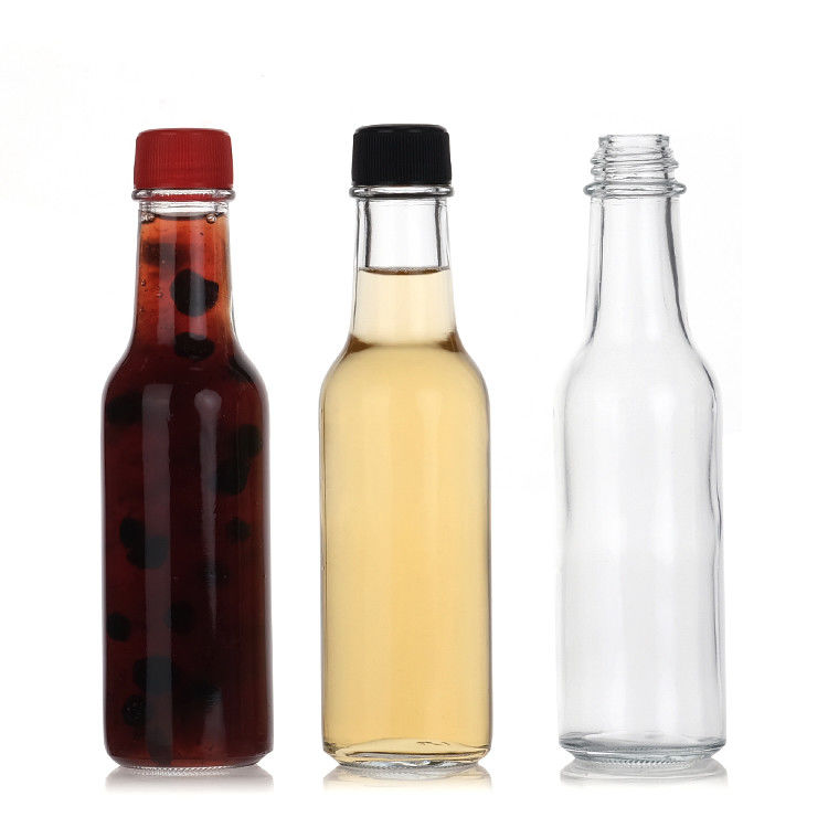Bouteille en verre de 20 ml, couleur alimentaire à haute teneur en silex, sauce, bouteille en verre avec bouchon