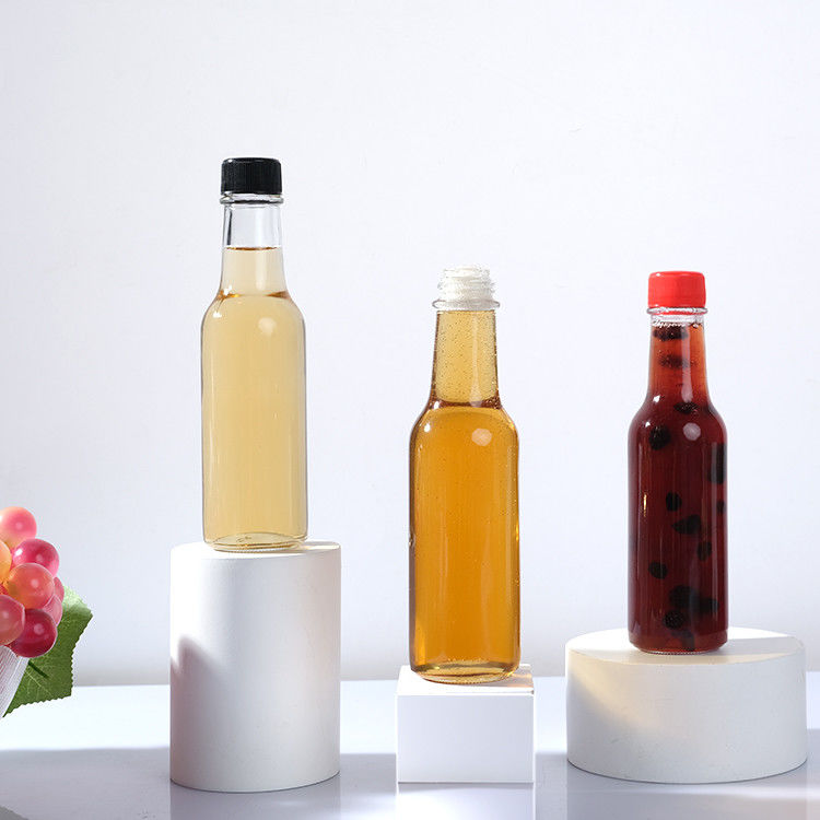 Bouteille en verre de 20 ml, couleur alimentaire à haute teneur en silex, sauce, bouteille en verre avec bouchon